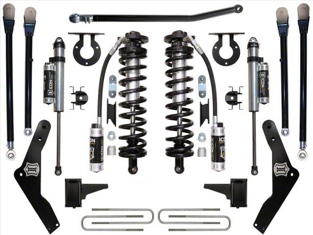 ICON Vehicle Dynamics 4.50 to 5.50-Inch Coil-Over Conversion System; Stage 4 (11-16 4WD 6.7L Powerstroke F-350 Super Duty)