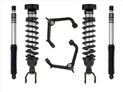 ICON Vehicle Dynamics 2 to 3-Inch Suspension Lift System with Tubular Upper Control Arms; Stage 1 (19-25 RAM 1500 w/o Air Ride, Excluding EcoDiesel, RHO & TRX)