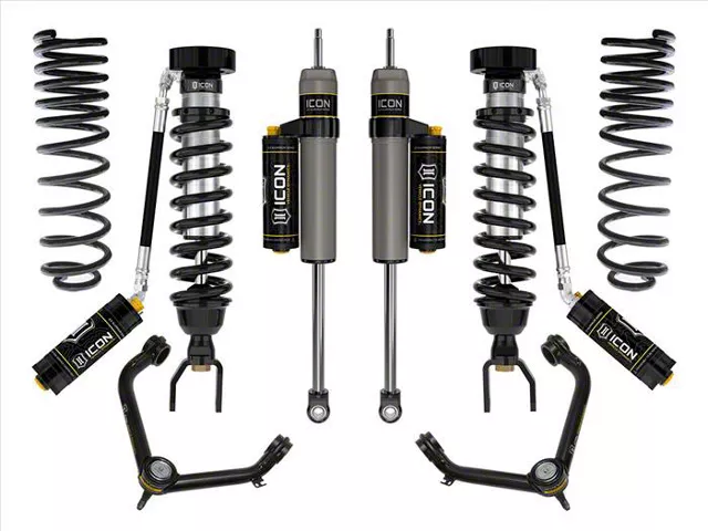 ICON Vehicle Dynamics 2 to 3-Inch Suspension Lift System with Tubular Upper Control Arms; Stage 4 (19-24 RAM 1500 w/o Air Ride, Excluding EcoDiesel & TRX)