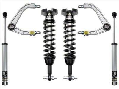 ICON Vehicle Dynamics 1.50 to 3.50-Inch Suspension Lift System with Billet Upper Control Arms; Stage 2 (19-24 Sierra 1500 w/o Adaptive Ride Control, Excluding 2.7L & AT4X)