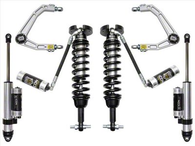 ICON Vehicle Dynamics 1.50 to 3.50-Inch Suspension Lift System with Billet Upper Control Arms; Stage 4 (19-25 Sierra 1500 w/o Adaptive Ride Control, Excluding 2.7L & AT4X)