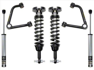 ICON Vehicle Dynamics 1.50 to 3.50-Inch Suspension Lift System with Tubular Upper Control Arms; Stage 2 (19-25 Sierra 1500 w/o Adaptive Ride Control, Excluding 2.7L & AT4X)