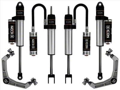 ICON Vehicle Dynamics 0 to 2-Inch Suspension Lift System with Billet Upper Control Arms; Stage 2 (20-23 Sierra 2500 HD)