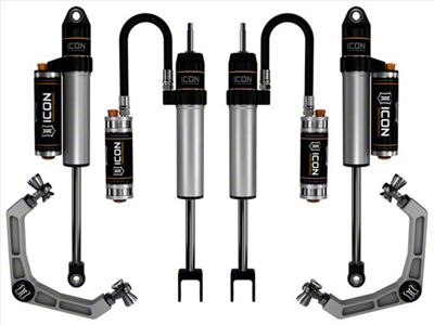 ICON Vehicle Dynamics 0 to 2-Inch Suspension Lift System with Billet Upper Control Arms; Stage 3 (20-24 Sierra 2500 HD)