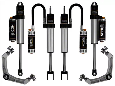 ICON Vehicle Dynamics 0 to 2-Inch Suspension Lift System with Billet Upper Control Arms; Stage 3 (20-24 Sierra 2500 HD)