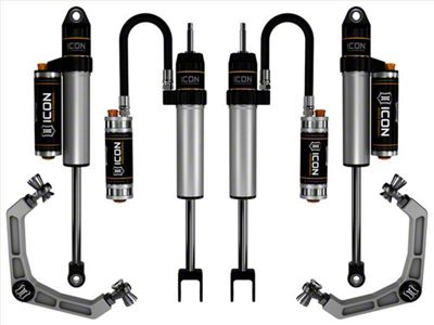 ICON Vehicle Dynamics 0 to 2-Inch Suspension Lift System with Billet Upper Control Arms; Stage 3 (20-24 Sierra 3500 HD)