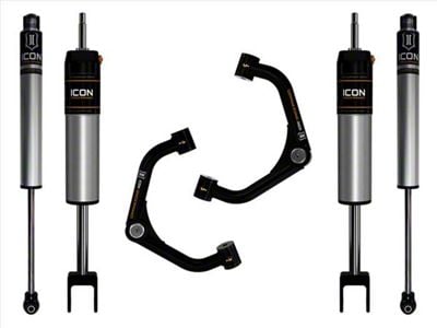 ICON Vehicle Dynamics 0 to 2-Inch Suspension Lift System with Tubular Upper Control Arms; Stage 1 (20-24 Sierra 3500 HD)