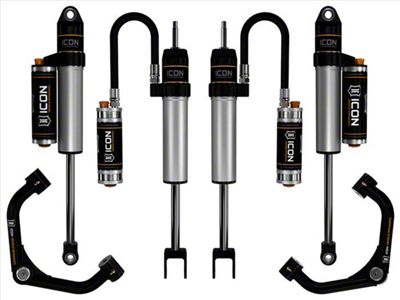 ICON Vehicle Dynamics 0 to 2-Inch Suspension Lift System with Tubular Upper Control Arms; Stage 3 (20-24 Sierra 3500 HD)