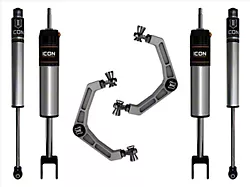 ICON Vehicle Dynamics 0 to 2-Inch Suspension Lift System with Billet Upper Control Arms; Stage 1 (20-24 Silverado 2500 HD)