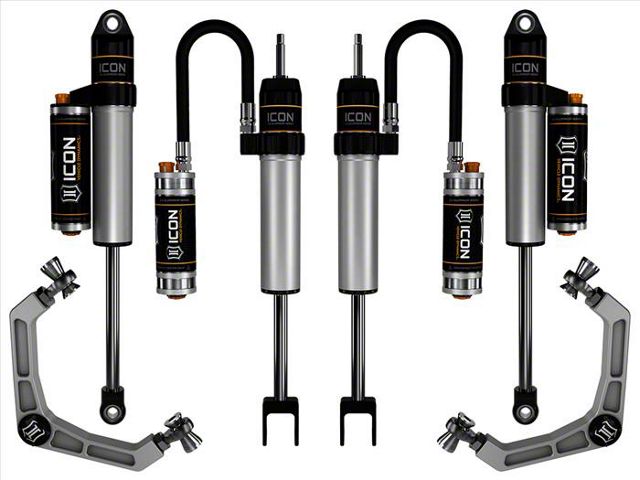 ICON Vehicle Dynamics 0 to 2-Inch Suspension Lift System with Billet Upper Control Arms; Stage 3 (20-24 Silverado 2500 HD)