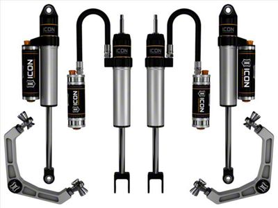 ICON Vehicle Dynamics 0 to 2-Inch Suspension Lift System with Billet Upper Control Arms; Stage 3 (20-25 Silverado 3500 HD)