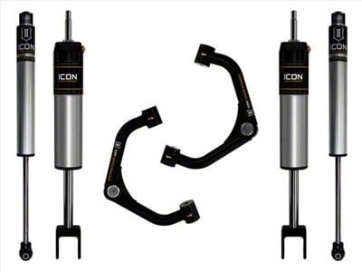 ICON Vehicle Dynamics 0 to 2-Inch Suspension Lift System with Tubular Upper Control Arms; Stage 1 (20-25 Silverado 3500 HD)
