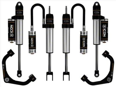ICON Vehicle Dynamics 0 to 2-Inch Suspension Lift System with Tubular Upper Control Arms; Stage 2 (20-25 Silverado 3500 HD)