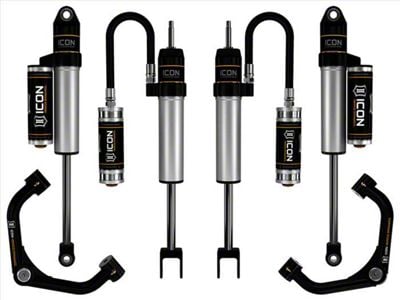 ICON Vehicle Dynamics 0 to 2-Inch Suspension Lift System with Tubular Upper Control Arms; Stage 2 (20-24 Silverado 3500 HD)