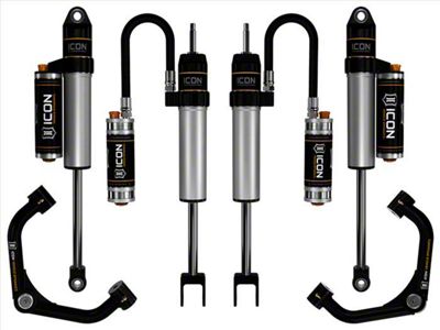 ICON Vehicle Dynamics 0 to 2-Inch Suspension Lift System with Tubular Upper Control Arms; Stage 3 (20-25 Silverado 3500 HD)