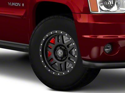 ICON Alloys Six Speed Satin Black 6-Lug Wheel; 17x8.5; 0mm Offset (07-14 Yukon)