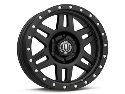 ICON Alloys Six Speed Satin Black 6-Lug Wheel; 17x8.5; 0mm Offset (15-20 Tahoe)