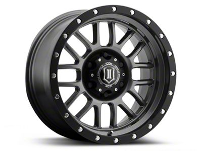ICON Alloys Alpha Gunmetal 6-Lug Wheel; 17x8.5; 6mm Offset (15-20 F-150)