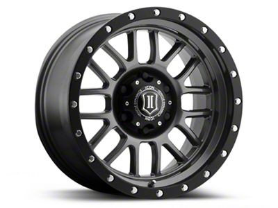 ICON Alloys Alpha Gunmetal 6-Lug Wheel; 17x8.5; 6mm Offset (15-20 F-150)