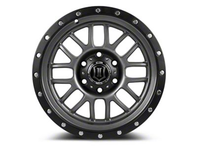 ICON Alloys Alpha Gunmetal 6-Lug Wheel; 17x8.5; 6mm Offset (04-08 F-150)