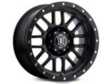ICON Alloys Alpha Satin Black 5-Lug Wheel; 17x8.5 (02-18 RAM 1500, Excluding Mega Cab)