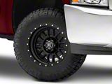 ICON Alloys Alpha Satin Black 6-Lug Wheel; 17x8.5; 0mm Offset (07-13 Silverado 1500)