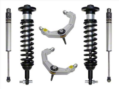 ICON Vehicle Dynamics 0 to 2.75-Inch Suspension Lift System with Billet Upper Control Arms; Stage 2 (21-25 4WD F-150, Excluding Raptor)