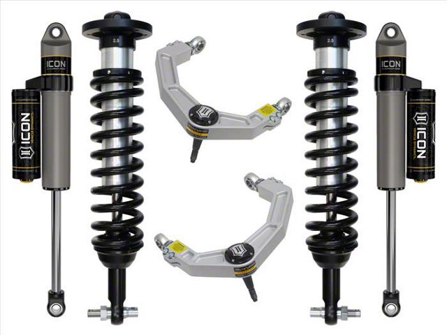 ICON Vehicle Dynamics 0 to 2.75-Inch Suspension Lift System with Billet Upper Control Arms; Stage 3 (21-24 4WD F-150, Excluding Raptor)