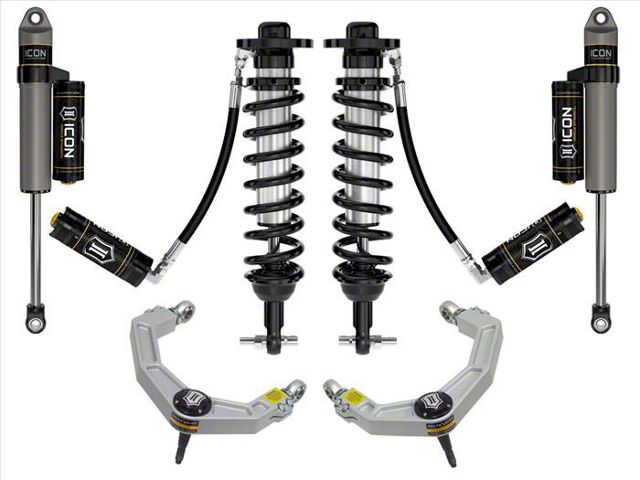 ICON Vehicle Dynamics 0 to 2.75-Inch Suspension Lift System with Billet Upper Control Arms; Stage 4 (21-24 4WD F-150, Excluding Raptor)
