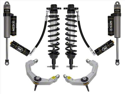 ICON Vehicle Dynamics 0 to 3-Inch Suspension Lift System with Billet Upper Control Arms; Stage 4 (21-25 2WD F-150)