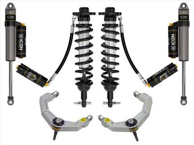 ICON Vehicle Dynamics 0 to 3-Inch Suspension Lift System with Billet Upper Control Arms; Stage 5 (21-24 2WD F-150)
