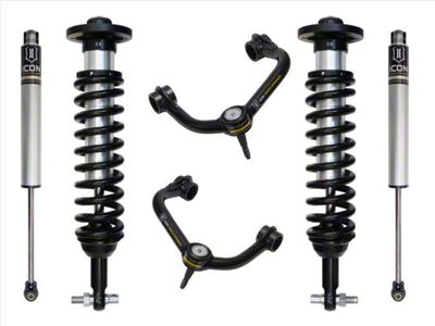 ICON Vehicle Dynamics 0 to 3-Inch Suspension Lift System with Tubular Upper Control Arms; Stage 2 (21-25 2WD F-150)