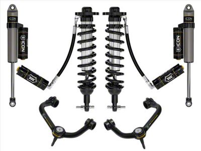 ICON Vehicle Dynamics 0 to 3-Inch Suspension Lift System with Tubular Upper Control Arms; Stage 4 (21-25 2WD F-150)