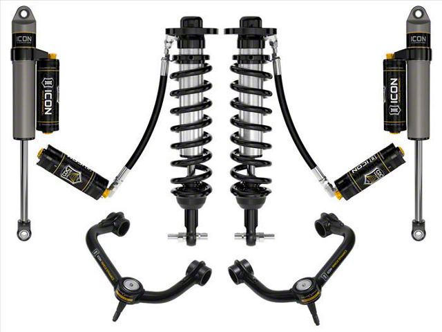 ICON Vehicle Dynamics 0 to 3-Inch Suspension Lift System with Tubular Upper Control Arms; Stage 5 (21-24 2WD F-150)