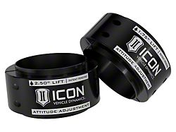 ICON Vehicle Dynamics 0.50 to 2.50-Inch Front Leveling kit (21-25 F-150 Raptor w/o 37 Performance Package, Excluding Raptor R)