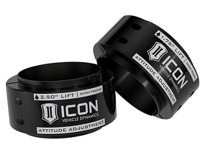 ICON Vehicle Dynamics 0.50 to 2.50-Inch Front Leveling kit (21-24 F-150 Raptor w/o 37 Performance Package, Excluding Raptor R)
