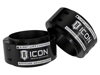 ICON Vehicle Dynamics 0.50 to 2.50-Inch Front Leveling kit (21-25 F-150 Raptor w/o 37 Performance Package, Excluding Raptor R)