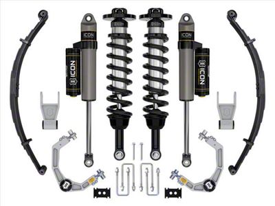ICON Vehicle Dynamics 2.50 to 3-Inch Suspension Lift System with Billet Upper Control Arms and Leaf Pack; Stage 2 (21-25 F-150 Tremor w/o CCD System & BlueCruise)