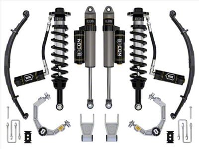 ICON Vehicle Dynamics 2.50 to 3-Inch Suspension Lift System with Billet Upper Control Arms and Leaf Pack; Stage 3 (21-24 F-150 Tremor w/o CCD System & BlueCruise)