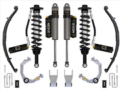ICON Vehicle Dynamics 2.50 to 3-Inch Suspension Lift System with Billet Upper Control Arms and Leaf Pack; Stage 4 (21-25 F-150 Tremor w/o CCD System & BlueCruise)