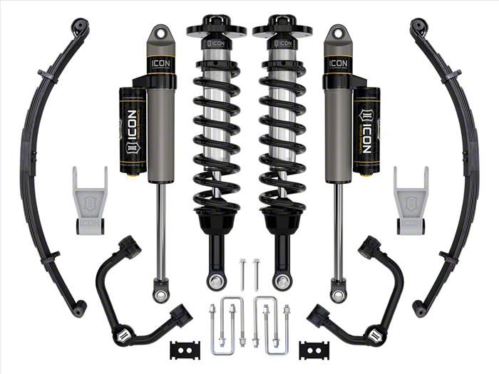 ICON Vehicle Dynamics 2.50 to 3-Inch Suspension Lift System with Tubular Upper Control Arms and Leaf Pack; Stage 2 (21-24 F-150 Tremor w/o CCD…