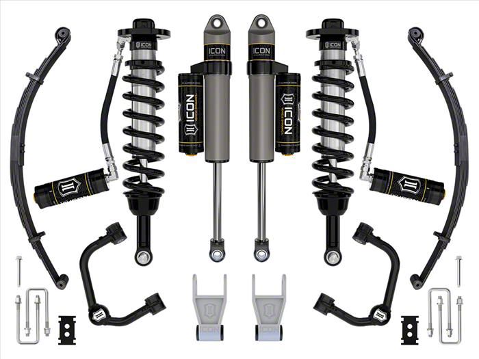 ICON Vehicle Dynamics 2.50 to 3-Inch Suspension Lift System with Tubular Upper Control Arms and Leaf Pack; Stage 3 (21-24 F-150 Tremor w/o CCD…