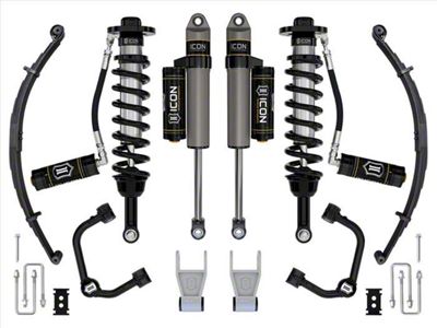 ICON Vehicle Dynamics 2.50 to 3-Inch Suspension Lift System with Tubular Upper Control Arms and Leaf Pack; Stage 3 (21-24 F-150 Tremor w/o CCD System & BlueCruise)