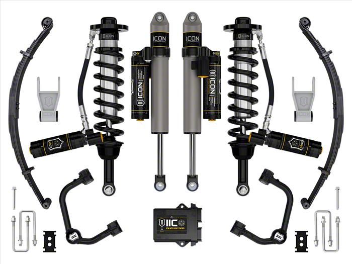 ICON Vehicle Dynamics 2.50 to 3-Inch Suspension Lift System with Tubular Upper Control Arms and Leaf Pack; Stage 5 (21-24 F-150 Tremor w/o CCD…