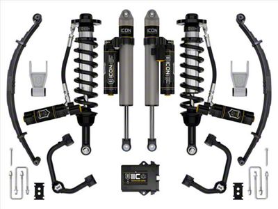 ICON Vehicle Dynamics 2.50 to 3-Inch Suspension Lift System with Tubular Upper Control Arms and Leaf Pack; Stage 5 (21-25 F-150 Tremor w/o CCD System & BlueCruise)