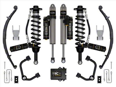 ICON Vehicle Dynamics 2.50 to 3-Inch Suspension Lift System with Tubular Upper Control Arms and Leaf Pack; Stage 5 (21-24 F-150 Tremor w/o CCD System & BlueCruise)