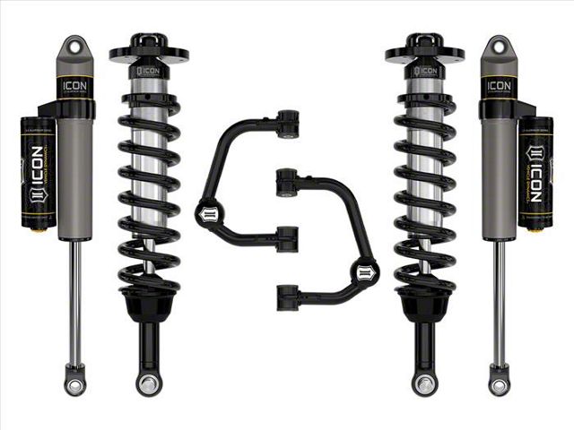 ICON Vehicle Dynamics 2.50 to 3-Inch Suspension Lift System with Tubular Upper Control Arms; Stage 2 (21-24 F-150 Tremor w/o CCD System & BlueCruise)