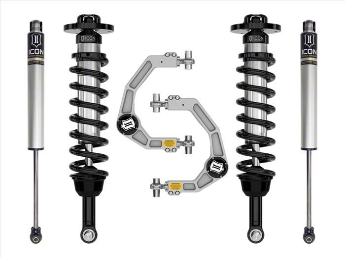 ICON Vehicle Dynamics 2.75 to 3.50-Inch Suspension Lift System with Billet Upper Control Arms; Stage 1 (21-24 4WD F-150 w/o CCD System &…