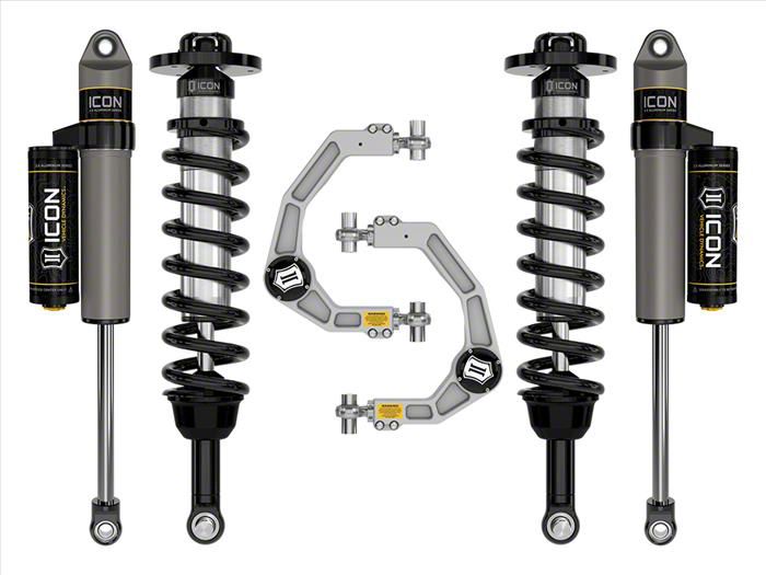 ICON Vehicle Dynamics 2.75 to 3.50-Inch Suspension Lift System with Billet Upper Control Arms; Stage 2 (21-24 4WD F-150 w/o CCD System &…