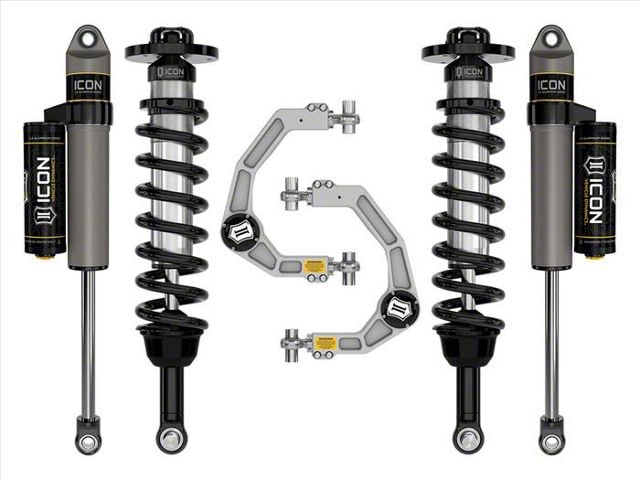 ICON Vehicle Dynamics 2.75 to 3.50-Inch Suspension Lift System with Billet Upper Control Arms; Stage 2 (21-24 4WD F-150 w/o CCD System & BlueCruise, Excluding Raptor & Tremor)